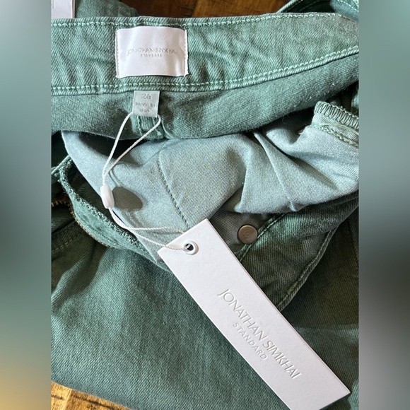 Jonathon Simkhai River High Rise Straight Pants in JD Jade - Picture 11 of 15